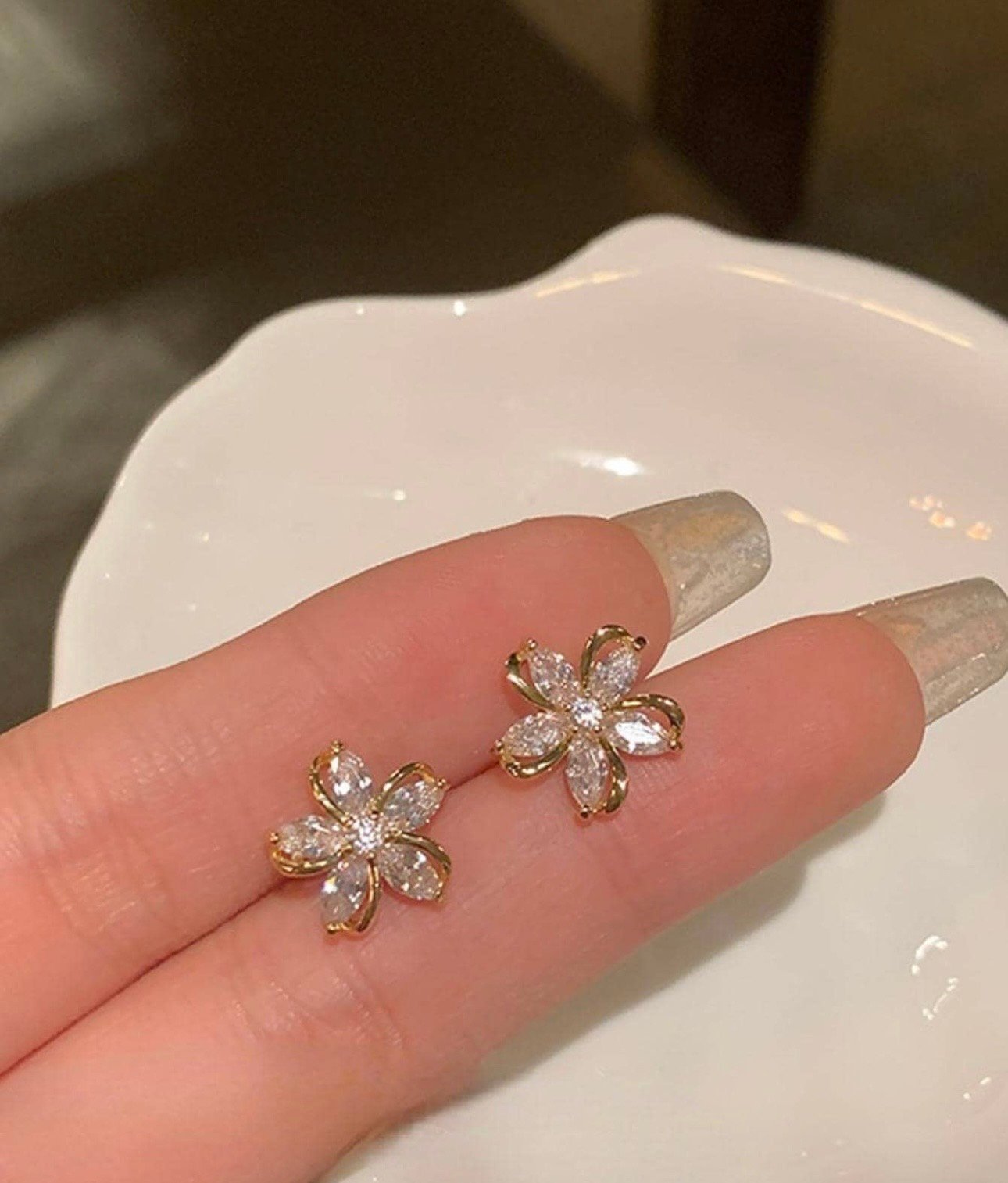 Crystal Bloom Studs - Image 5