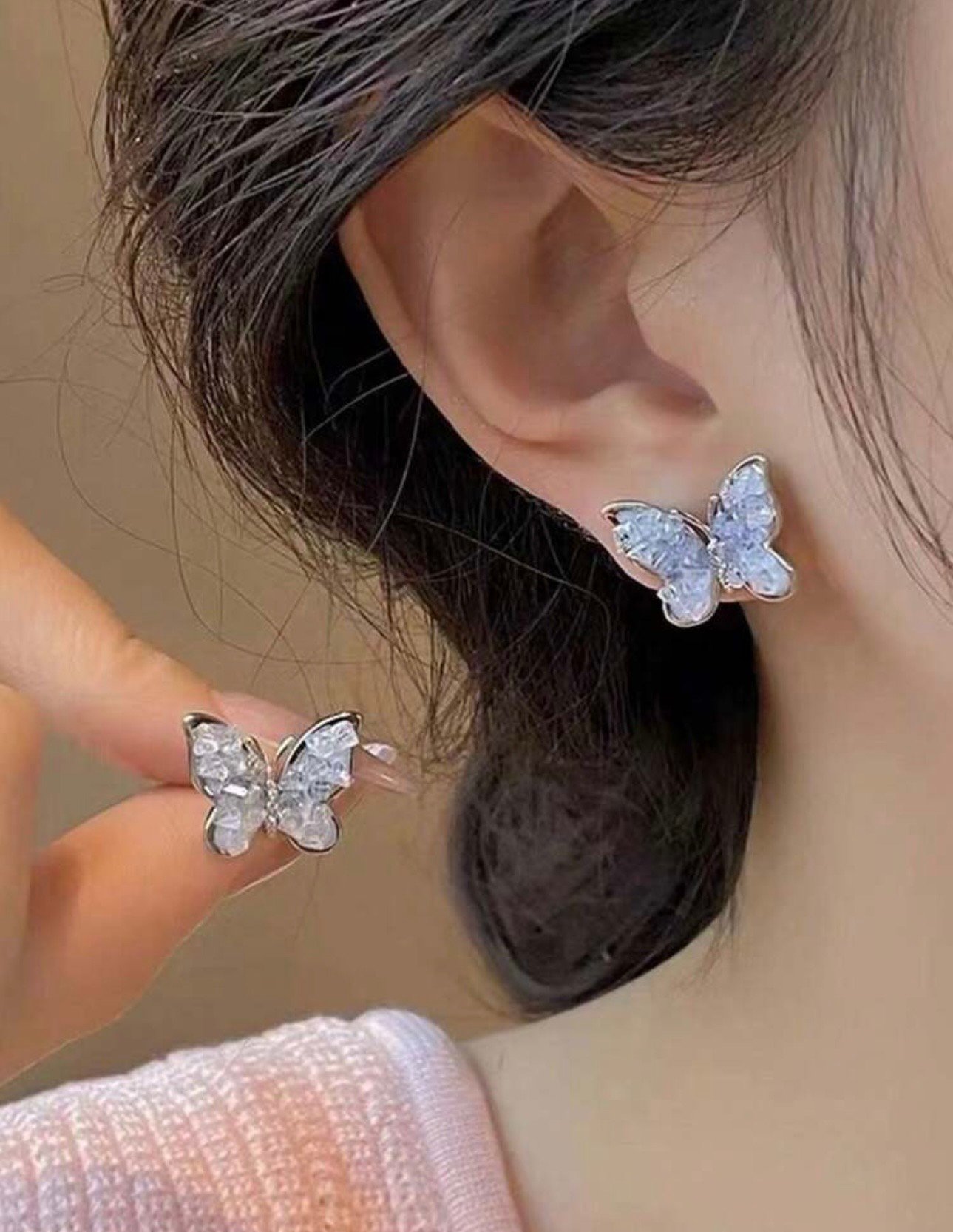 Crystal Flutter Studs - Image 3