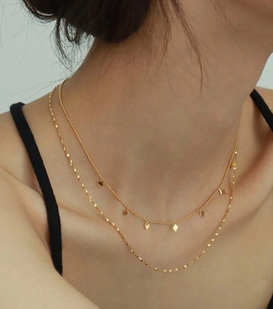 Golden Geometry Necklace