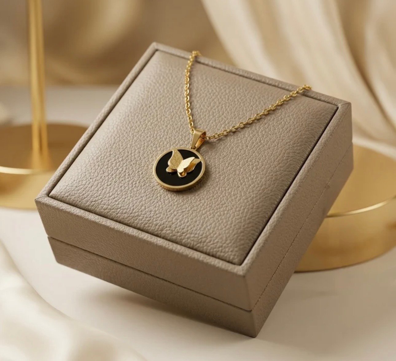 Midnight Butterfly Necklace
