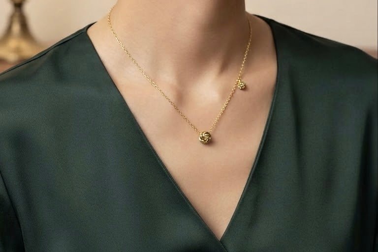 Dainty Rose Necklace